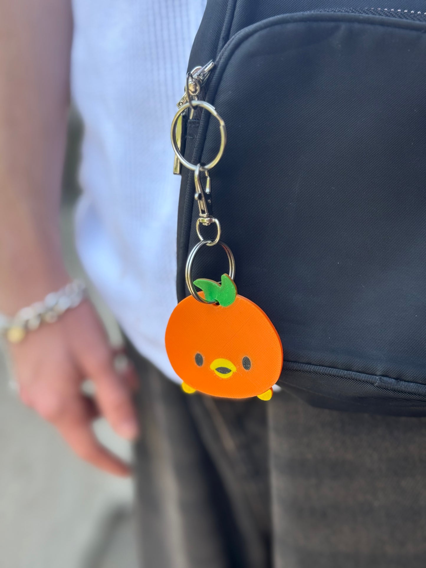 Orange Bird Keychain
